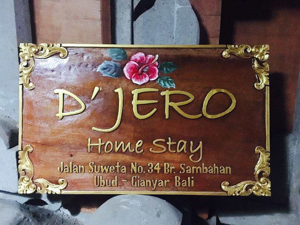 D'Jero Homestay Ubud Exterior foto